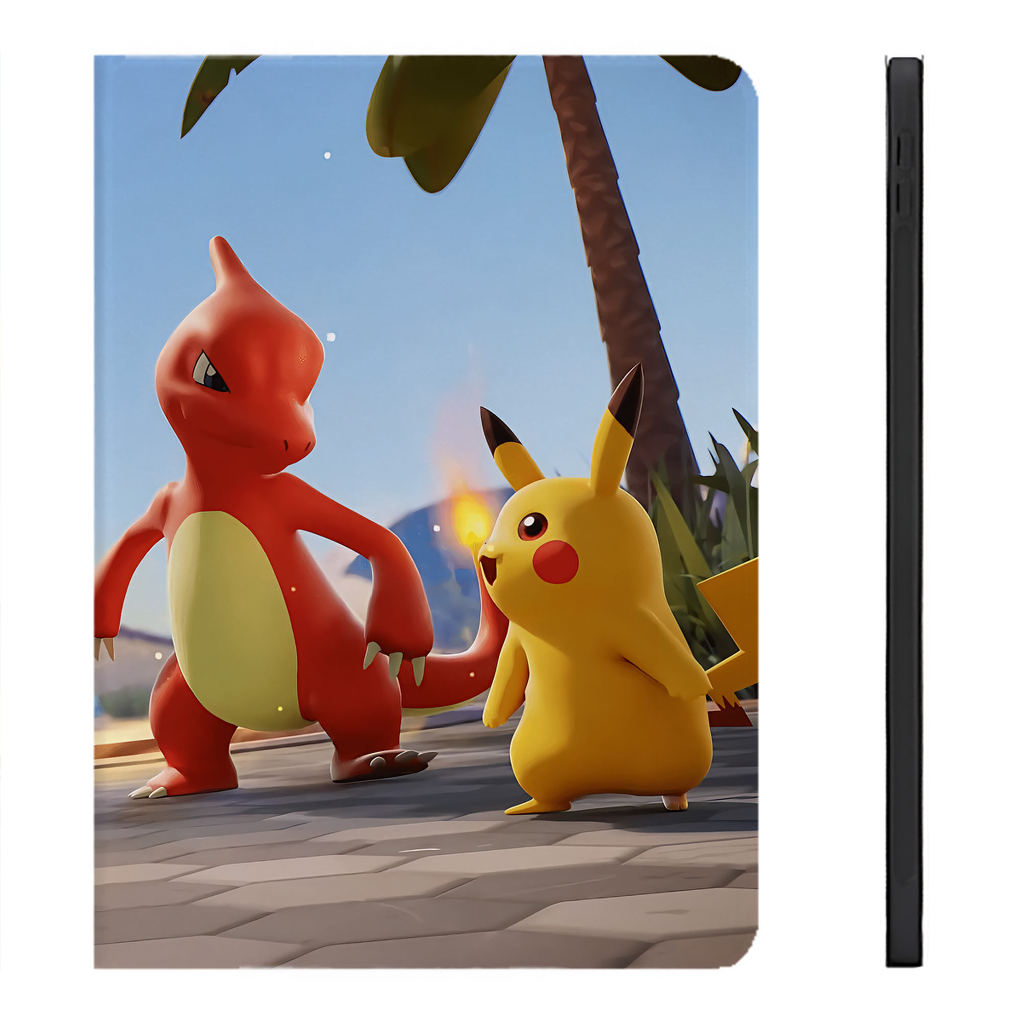 （画像用） ポケットモンスター Pokémon IPadケース ペンホルダー付き ブックスタイルデザイン